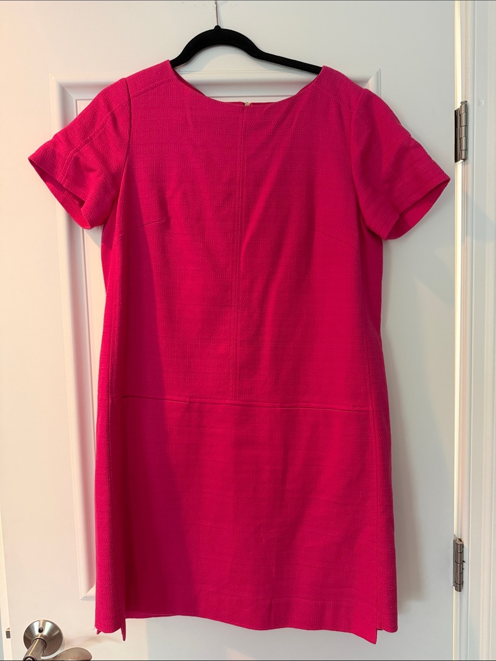 Tahari Arthur S Levine, Short Sleeve Shift Dress, Hot Pink, Size 12